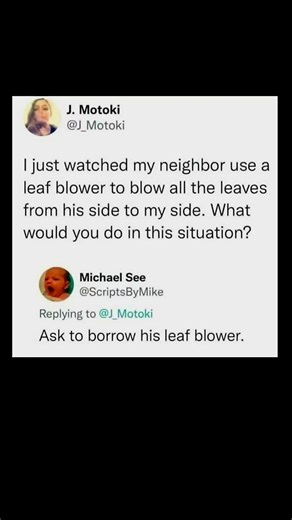 neighbor blows leaves into my yard | Subscribe for more #motivation 😊👍