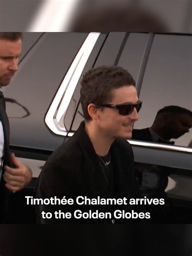 Timothée Chalamet's Stunning Arrival at the Golden Globes