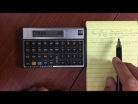 HP 15C Probability, Permutation, Combination, Factorial, Random Numbers