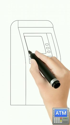 "How to Draw an ATM Machine" "Mind-blowing ATM Machine Sketch ?