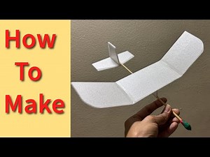 How to make hand launch Glider Plane #diy #rubberpoweredplane
