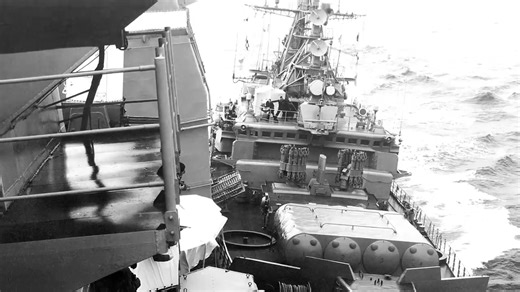 US Navy Gets Rammed by Crazy Russians