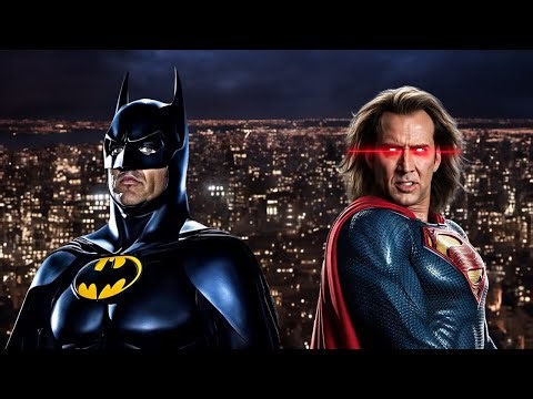 AI Batman 89 and Superman| Michael Keaton | Nicolas Cage