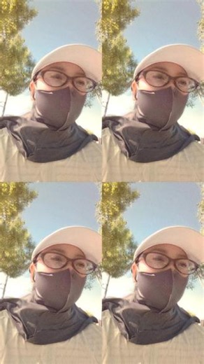 ☀️面罩一戴，阳光拜拜～ 户外暴走也能白到发光✨ 硬核防晒党，谁懂这份执着？