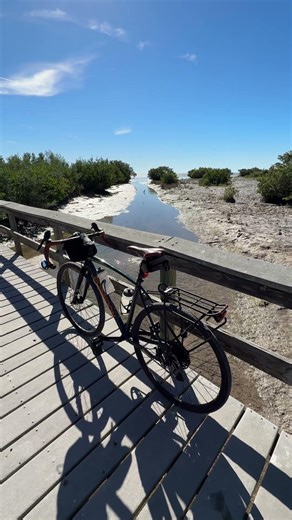 Riding the Snake Bight Trail in the Everglades National Park.