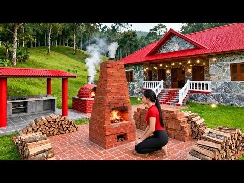 TIMELAPSE – Amazing DIY: Building a Trash Incinerator with Bricks & Iron | Tieu Vy Building