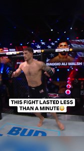 463K views · 3.3K reactions | Clock in, clock out...Biaggio Ali Walsh full fight in under a minute! Ali Walsh returns to the PFL SmartCage on Friday August, 15th in Charlotte, NC, 6:30p ET on ESPN+ #PFL #Ali #mma #mmafighter #knockout | PFL MMA | Facebook
