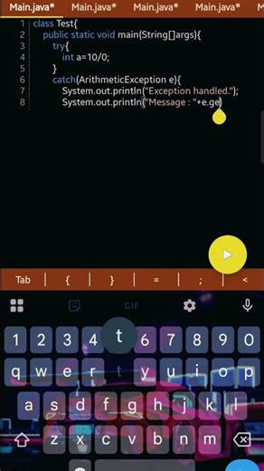 Exceptional Handling _Finally keyword in java #shorts #youtubeshorts #viral