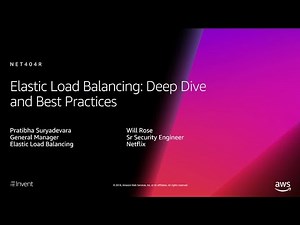 AWS re:Invent 2018: [REPEAT 1] Elastic Load Balancing: Deep Dive and Best Practices (NET404-R1)