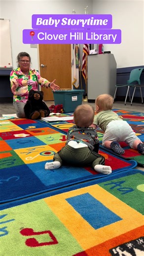 Baby Storytime at Clover Hill Library on a Rainy Day