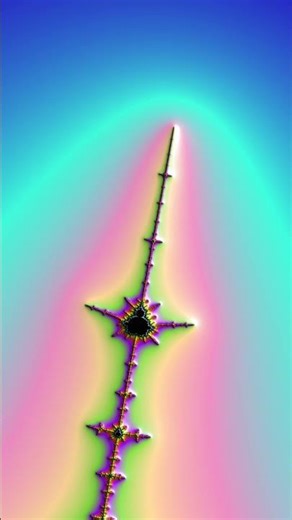 Infinite Zoom into the Beautiful Fractal ✨🌀 #Fractal #Mandelbrot #Zoom