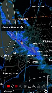 Snow squall warnings are in effect for London-Middlesex and where snow is occurring. Up to 50cm is likely in affected areas. The Storm Prediction Centre has forecast thunderstorms but is in relations to squall activity. No thunderstorms activity is expected: “A couple of lightning flashes remain possible over or immediately east of Lakes Ontario and Erie with lake effect snow bands. However, thunder coverage should be too sparse to warrant thunderstorm highlights this outlook.” | Ontario Storm F