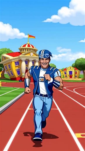Sportacus run animation