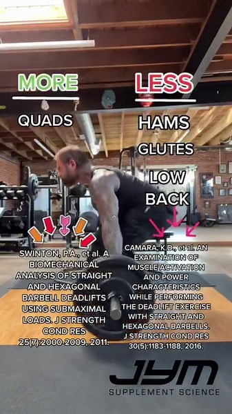 Are you using the Hex Bar to deadlift⁉️Do you know the difference between using that vs. a standard straight bar❓Watch 🎥#hexbar #legs #legday #legtraining #legworkout #leg #bodybuilding #bodybuilder #gym #train #workout #muscle #fatloss #fyp #foryou #mondaymotivation #jym | Dr. Jim Stoppani