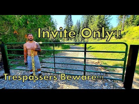 Keeping TRESPASSERS OUT!! Farm Gate Installation