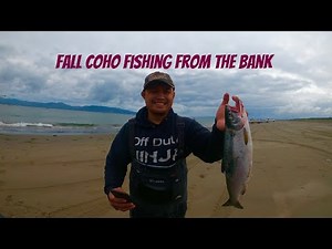 Oregon Salmon Fishing| Bank Fishing For Salmon on the Columbia| Catch Clean and Cook | Coho Fishing