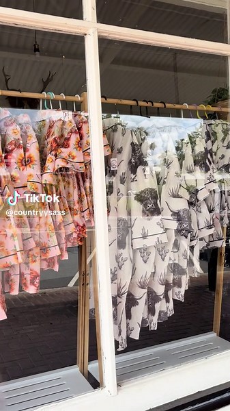 I never imagined this for country sass 🥹🐮🌾#highlandcow #kilcoy #fishingshirts #clothing #shopfront