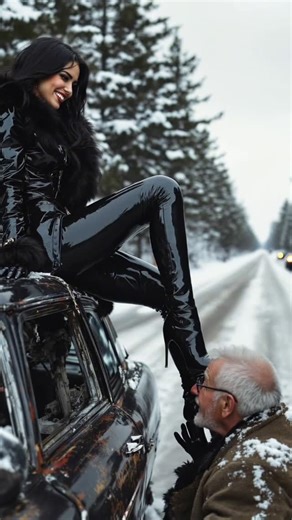 Kinky City on Instagram: "«Broken car, broken heart» trailer. #femdom #fimdom #bdsm #aigirl #aigirlscollection #aigirlsgraph #aigirlsofinstagram #feet #legs #footfetish #fetish #stockings #furs #blacknylons #pantyhoes #model #aimodel #aiart #leather #leatherfetish #leatherboots #boots #overkneeboots #highheels #gloves #leathergloves #submission #humilating #publichumilating #latex"