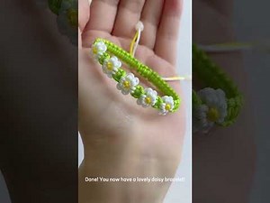 Daisy bracelet tutorial | Easy flower bracelet for beginners