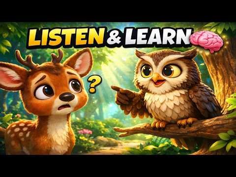 Listening Is a Superpower 🦌🦉 | Moral Story for Kids | 3D Cartoon