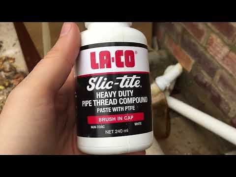Fix a leaking outdoor tap spigot faucet + LA CO Slic-tite Pipe Thread Compound Review