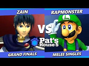 Pat's House 5 GRAND FINALS - Zain (Marth) Vs. RapMonster (Luigi) Smash Melee - SSBM