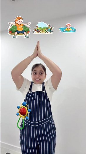 1 2 3 4 Fitness Song | Yoga Surya Namaskar Rhyme | Kids Exercise Song