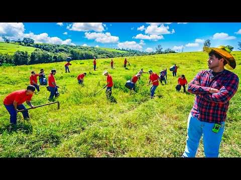 FIZ TODO MUNDO TRABALHAR NA FAZENDA RECOLHENDO PRAGA NO PASTO