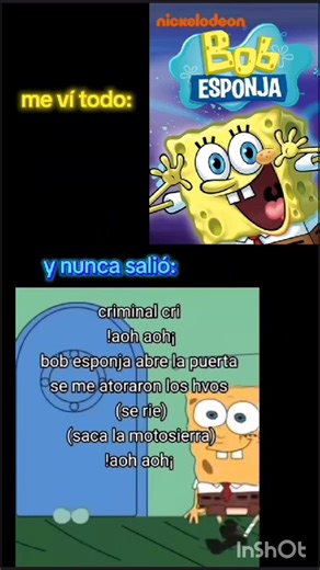 me vi todo Bob esponja, y nunca salió #losmejoresdelacanchaballfc