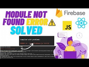 Error - module not found (not able to use ) firebase problem solved | import firebase #shortvideo