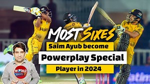 Saim Ayub become special player of powerplay | Most sixes | PSL 2024 top batters | Sports Link