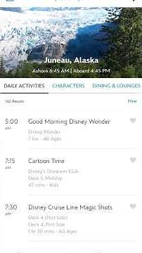 Disney Wonder 2026 Alaska Itinerary Daily Activities Day 5 - Juneau, Alaska #disneycruise #alaska