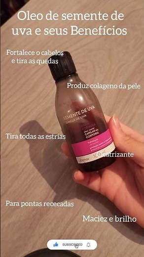 🍇 Óleo de Uva no Cabelo: 4 Benefícios Incríveis! 💆‍♀️✨#achadinhos #comprinhas #cabelo