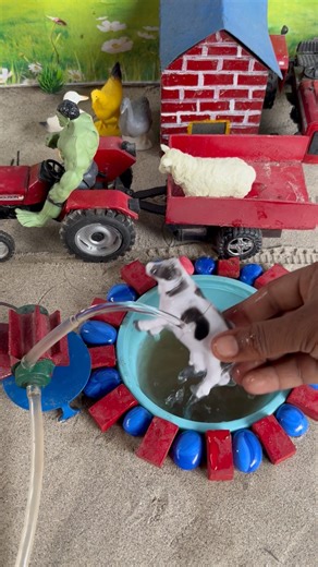 DIY tractor video mini water pump science project #shorts #youtubeshorts #minitractor #viral