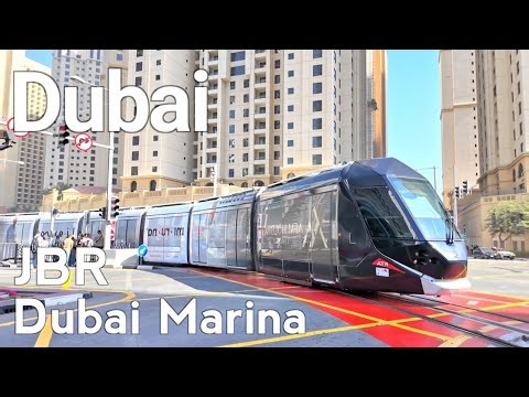 Dubai [4K] Must Visit! JBR, Dubai Marina! Walking Tour 🇦🇪