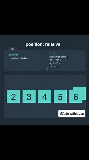 position relative #css