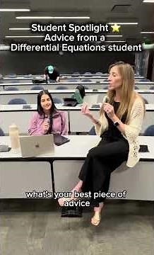 Differential Equations Student Shares Advice for Surviving Advanced STEM Classes