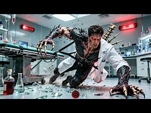 A man is injected with a strange serum and mutates into a humanoid monster.