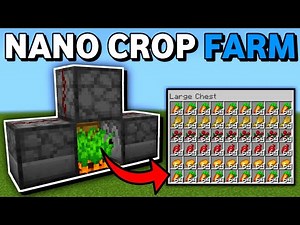 Minecraft Bedrock: NEW Nano Crop Farm Tutorial 1.21!