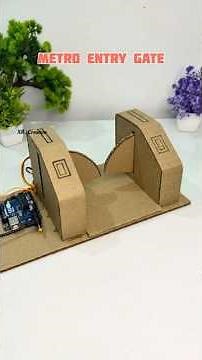 metro entry gate working with Arduino Uno #schoolproject​ #sciencemodel​ #diy​