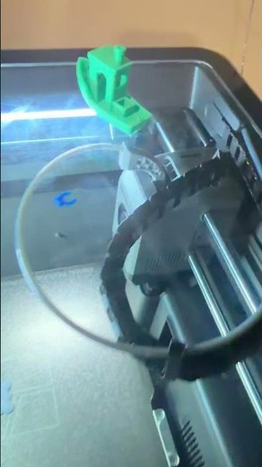 Printing a TPU test on the P2S! I think I will add a PTFE splitter back here to make this easier