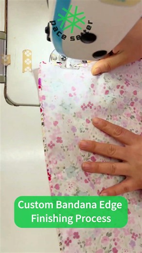 Custom Bandana Edge Finishing Process