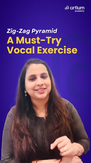 Strengthen your note placement with this easy yet effective vocal exercise! Watch as our teacher Sai Sudha explains the Zig-Zag Pyramid, an exercise that boosts vocal flexibility and sharpens your ears for pitch accuracy. Include this in your daily riyaaz and notice the change in your singing. #VocalClassesOnline #VocalMusicClasses #OnlineLearning #Testimonial #VocalCourse #OnlineSingingClasses #SingingTipsForBeginners #OnlineVocalCoach #OnlineVocalTraining | Artium Academy