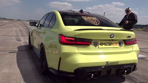 BMW M3 G80 competition loud Akrapovic exhaust sounds