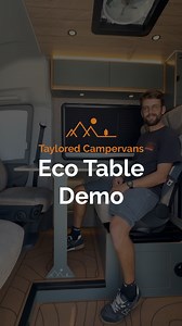 Taylored Campervans on Instagram: "Check out the Eco table featured in the MAN TGE MWB AL 2 conversion! 🌿 When parked, you can transform the front of your van into a cosy dining area, perfect for meals, games or just relaxing with a cup of coffee. And when it’s time to hit the road, simply fold the table and stow it neatly behind the seat! 🚐✨ Life on the move just got a whole lot easier! Discover more features and conversions on our website, link in bio! 🙌 #vanlife #vanconversion #campervanco