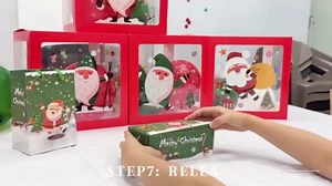 Surprise Explosion Money Box, Birthday Explosion Box, 12 Bounces Folding Bouncing Surprise Gift Box for Christmas (red)