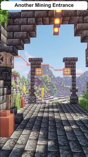 Minecraft Dwarven Fortress Another Mining Entrance | Epic Underground Inspiration #shorts