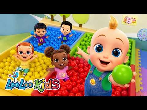 Rain Rain Go Away + Johny Johny Yes Papa - Learn Colors with Colorful BALLS - Kids Songs