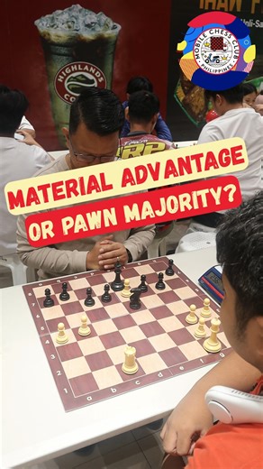 White has a rook and 5 pawns. Black has a knight and 7 pawns. Material says one thing… the position says another. What’s your verdict? #winningdrink #Chess #MCCP #catur #ChessEndgame | Mobile Chess Club Philippines