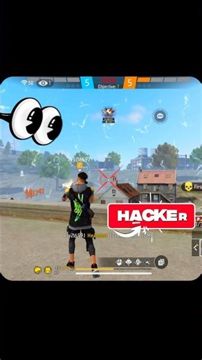 Hacker Vs Hacker (1vs1)😮!? #freefire #shorts #funny